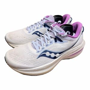 Saucony Women's White and Pink Athletic Shoes